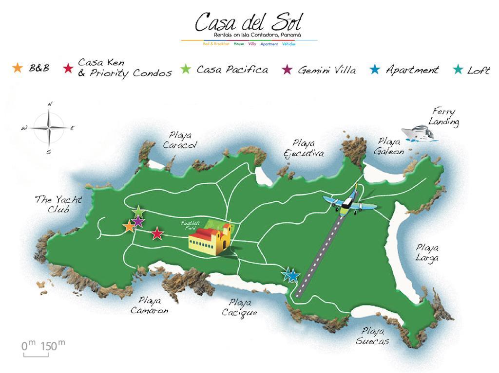 Casa Del Sol Bed And Breakfast Contadora Island Eksteriør bilde